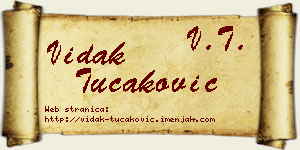 Vidak Tucaković vizit kartica